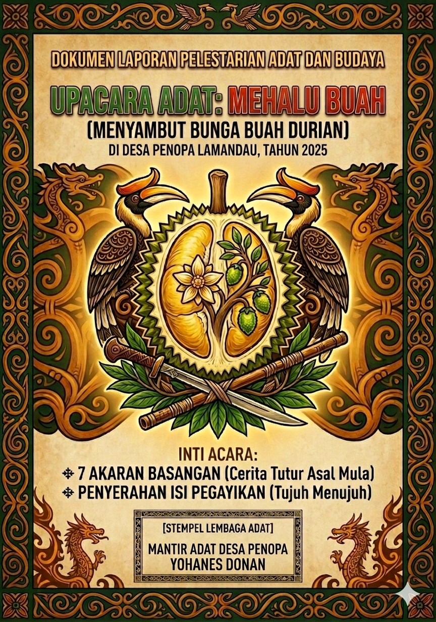 Menjaga Warisan Leluhur: Desa Penopa Gelar Upacara Adat "Mehalu Buah"